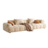 Julia Suede  Fabric Soft Sofa Modern 3-Seater Couch